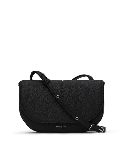 BUDA Vegan Crossbody Bag - Purity | Color: Black - variant::black