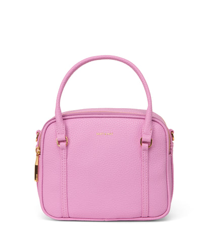 SABBI Small Vegan Satchel - Purity | Color: Pink - variant::flora