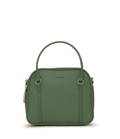 SABBI Small Vegan Satchel - Purity | Color: Green - variant::herb