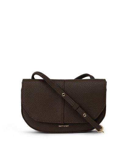 BUDA Vegan Crossbody Bag - Purity | Color: Brown - variant::truffle