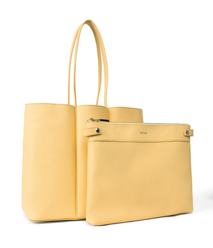 HYDE Vegan Tote Bag - Purity | Color: Yellow - variant::zest