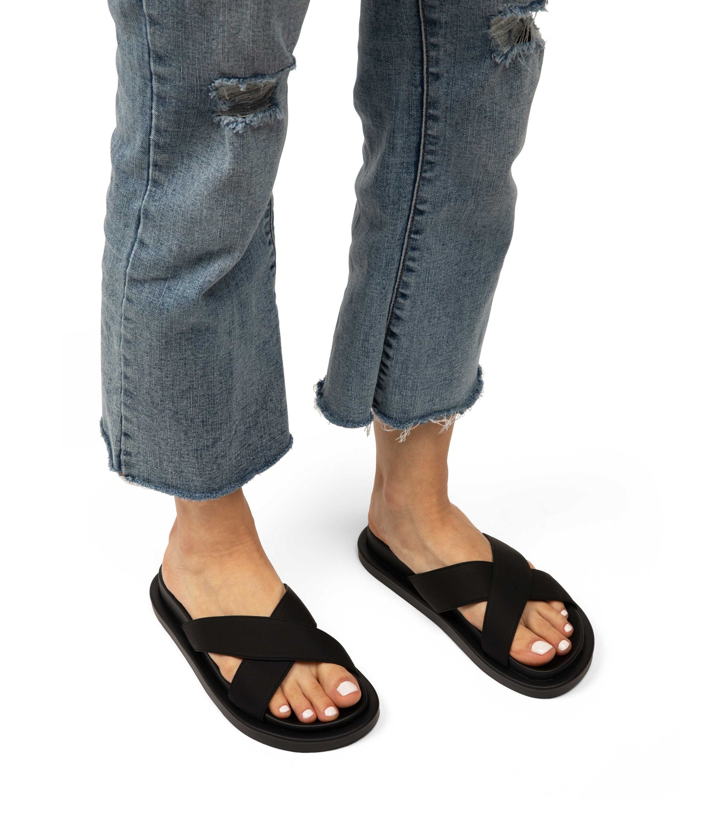 ALVERA Women's Vegan Flat Sandals