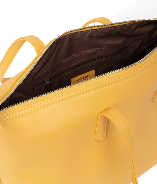 ABBI Vegan Tote Bag - Sol | Color: Yellow - variant::citrine
