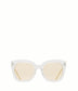 CHARLET Wayfarer Sunglasses | Color: Clear - variant::clear