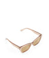 ISLA Blue Wayfarer Sunglasses | Color: White - variant::nude