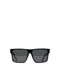 MAEVE Retro Squared Sunglasses | Color: Black - variant::black