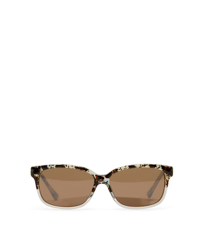 RUE Rectangle Sunglasses | Color: Brown - variant::marble