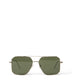 IZAN Aviator Sunglasses | Color: Grey, Green - variant::silver