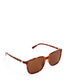 KIRA Square Sunglasses | Color: Brown - variant::brown