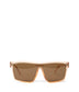 MAEVE Retro Squared Sunglasses | Color: White - variant::nude