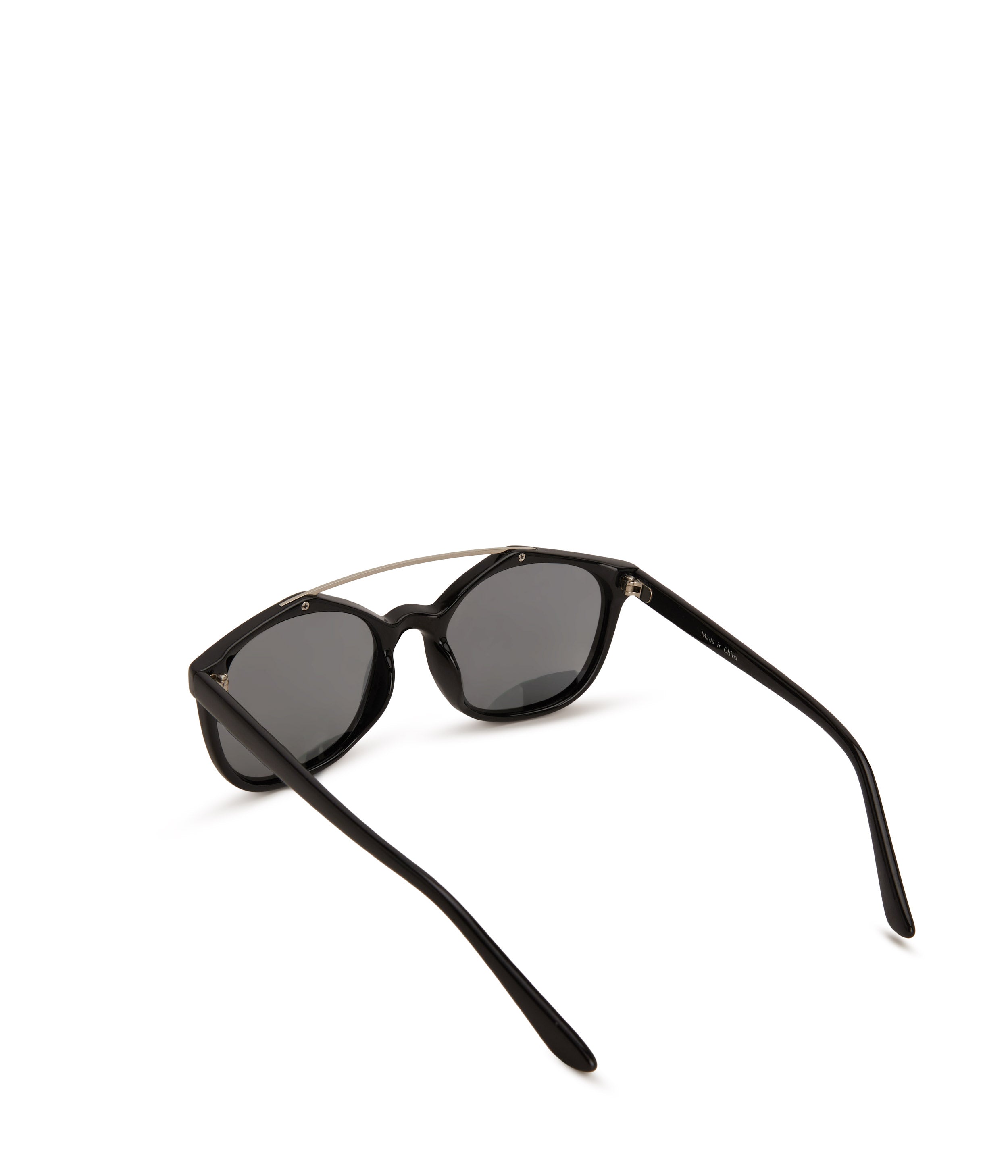 Black sunglasses with gold bar best sale