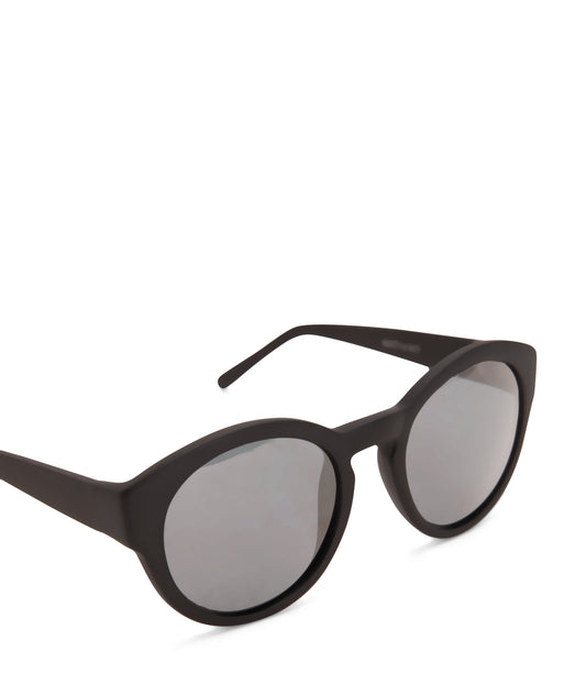 YAN Black Round Sunglasses | Color: Black - variant::black