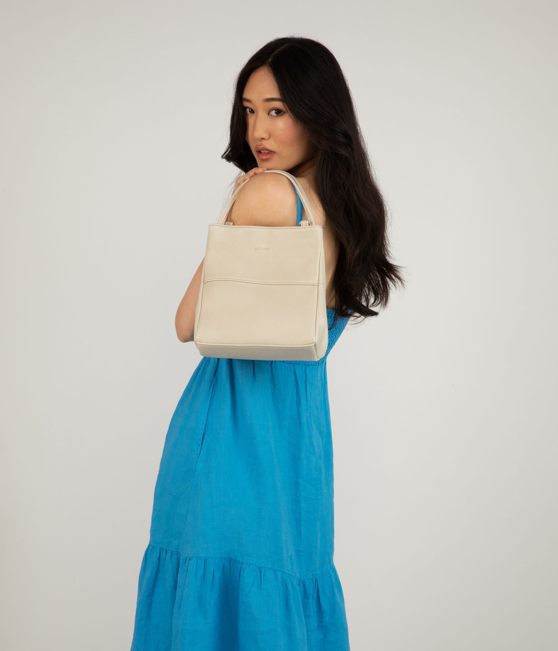 WILLASM Small Vegan Tote Bag - Vintage | Color: White - variant::vanilla