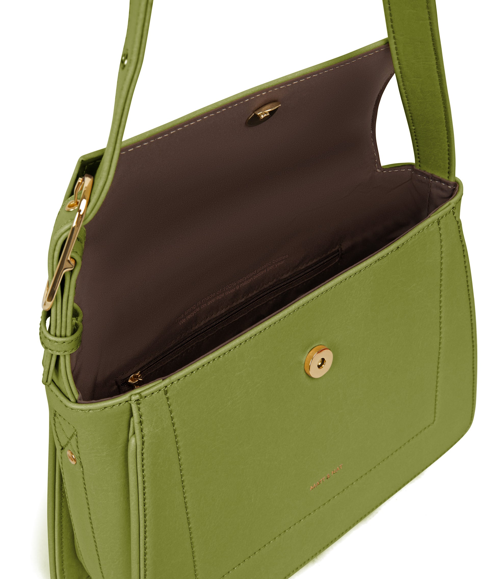 LEIA Vegan Shoulder Bag - Vintage | Color: Green - variant::frog
