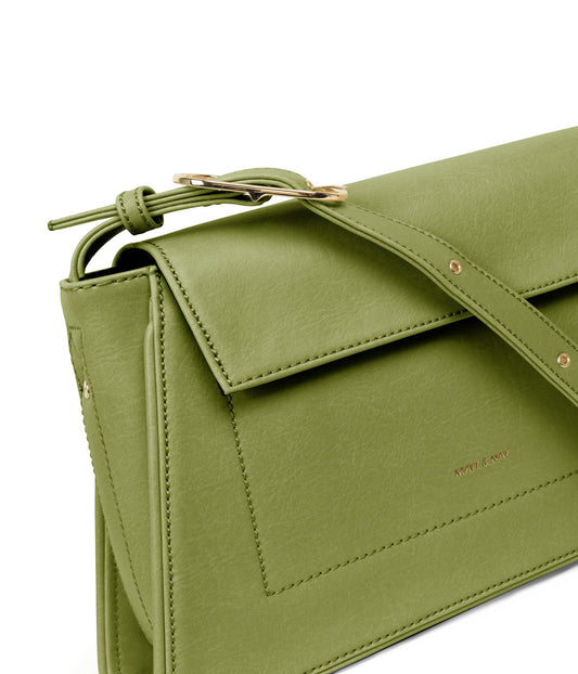 LEIA Vegan Shoulder Bag - Vintage | Color: Green - variant::frog