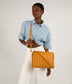 HAVANA Vegan Shoulder Bag - Arbor | Color: Yellow - variant::marigold