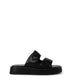 EMIE Women's Vegan Platform Sandals | Color: Black - variant::black