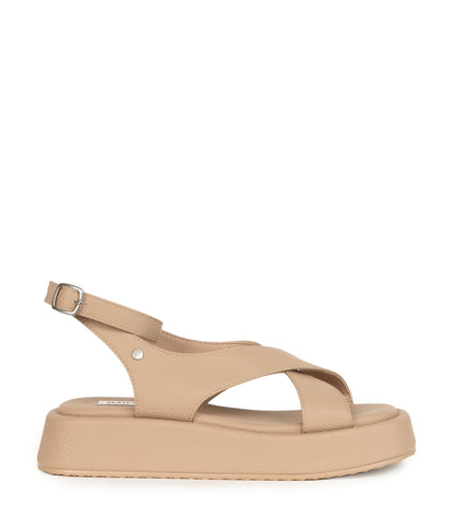 NOYA Women's Vegan Sandals With Straps | Color: Pink - variant::blush