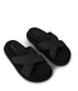 ALVERA Women's Vegan Flat Sandals | Color: Black - variant::black