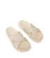 ALVERA Women's Vegan Flat Sandals | Color: White - variant::eggshell