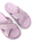 ALVERA Women's Vegan Flat Sandals | Color: Purple - variant::lilac