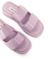 EMIE Women's Vegan Platform Sandals | Color: Purple - variant::lilac