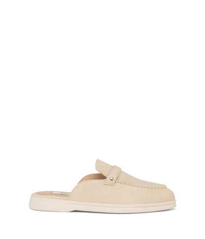 MULAN Women's Vegan Slip On Mules | Color: Beige - variant::ash