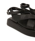 NOYA Women's Vegan Sandals With Straps | Color: Black - variant::black