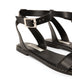 SARIE Women's Vegan Flat Sandals | Color: Black - variant::black