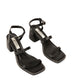 SOKK Women's Vegan Sandals With Ankle Straps | Color: Black - variant::black