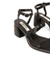 SOKK Women's Vegan Sandals With Ankle Straps | Color: Black - variant::black