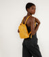 CAROSM Small Vegan Backpack - Sol | Color: Yellow - variant::citrine