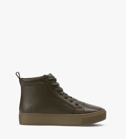 PEEL Vegan High Top Sneakers | Color: Green - variant::olive