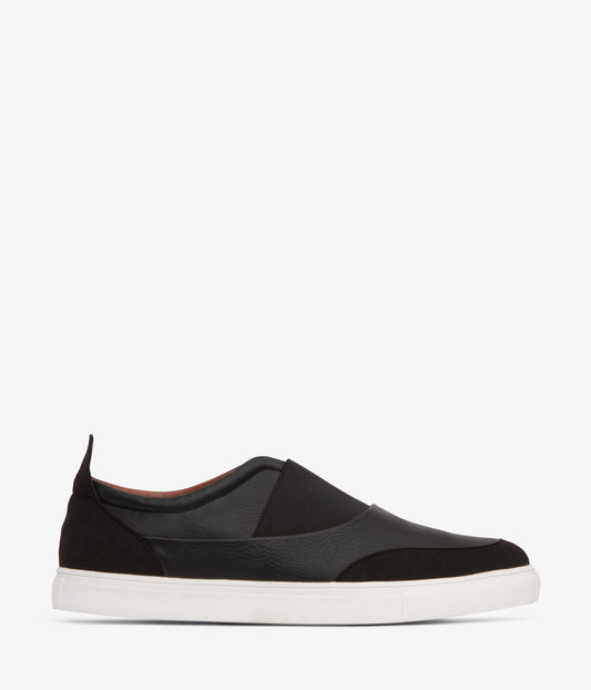 LUCAS Vegan Slip On Sneakers | Color: Black - variant::black