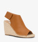 ACACIA Vegan Wedge Heels | Color: Brown - variant::chili