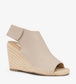 ACACIA Vegan Wedge Heels | Color: Grey - variant:koala