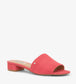 MANYA Vegan Suede Mules | Color: Red - variant::ruby