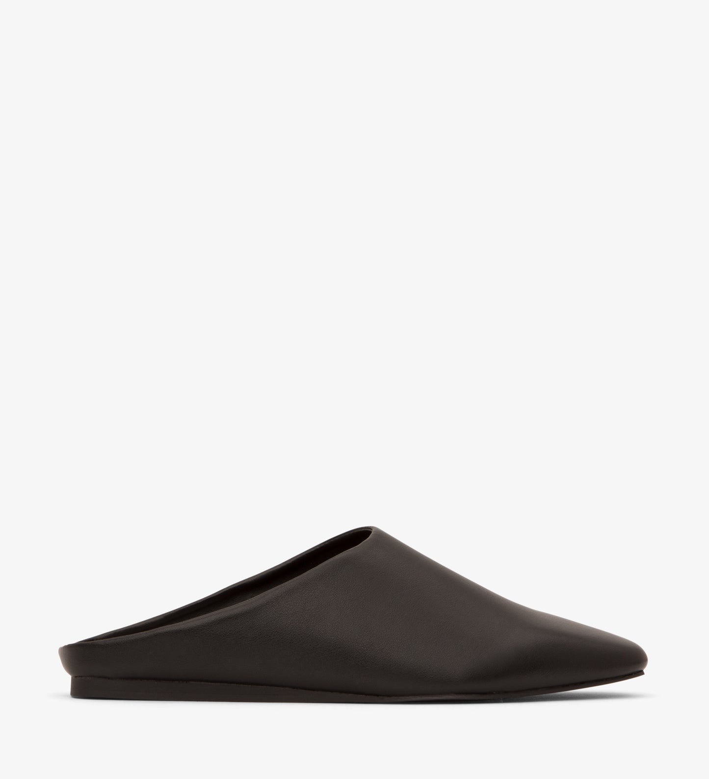 AROLA Vegan Square Toe Mule Shoes | Color: Black - variant::black