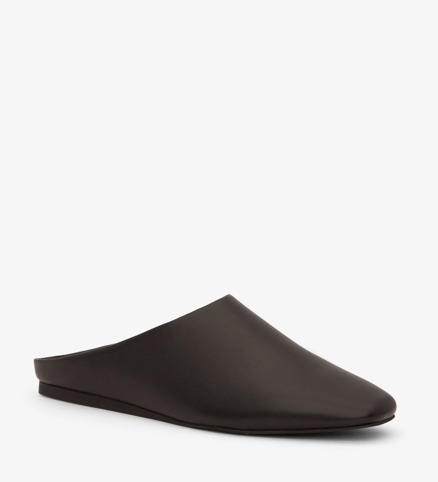 AROLA Vegan Square Toe Mule Shoes | Color: Black - variant::black