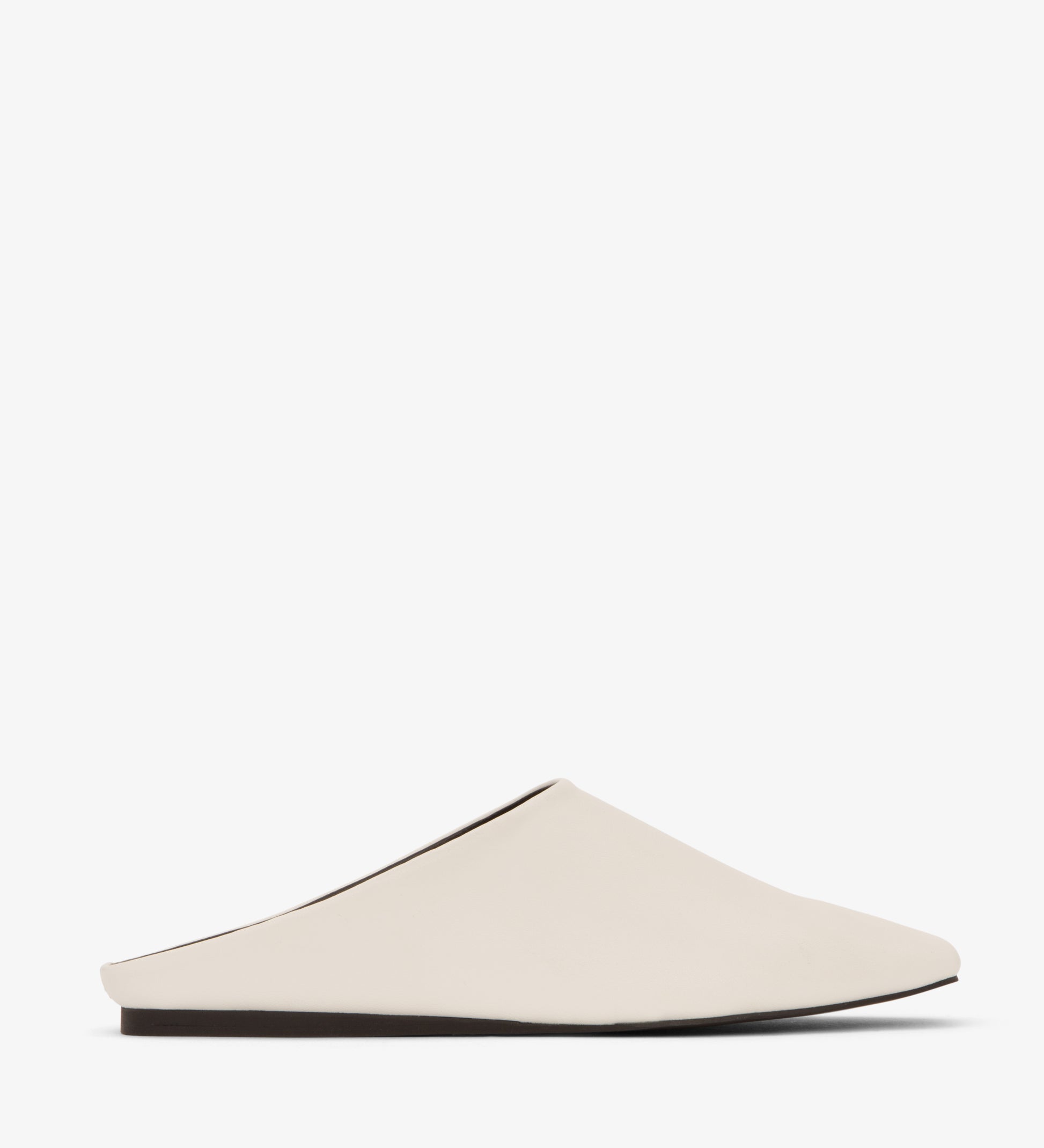 AROLA Vegan Square Toe Mule Shoes | Color: White - variant::white