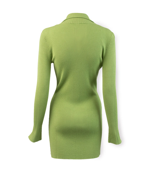 PEARL Women's Bamboo Ribbed Cardigan | Color: Green - variant::cactus